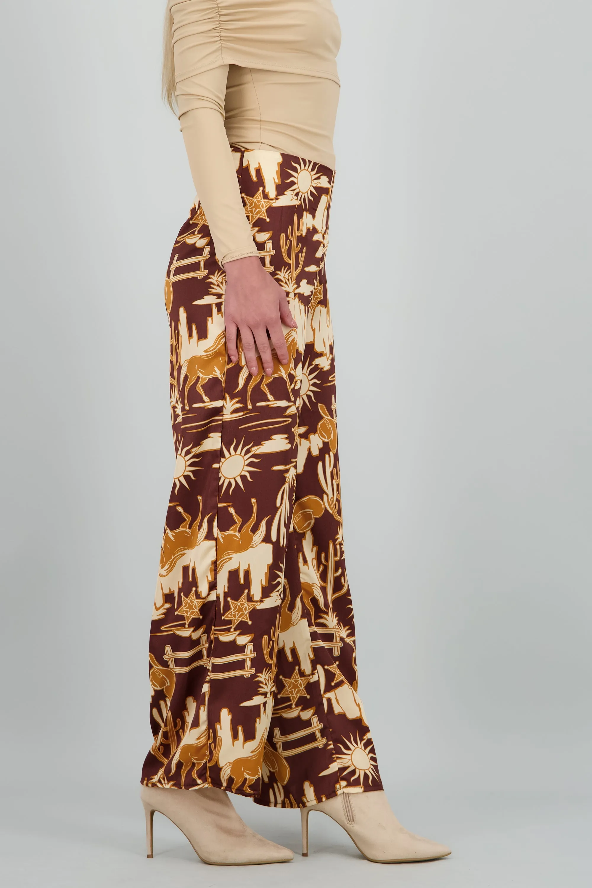 Pantalon recto cowboy print sold by Shasa product image thumbnail 3