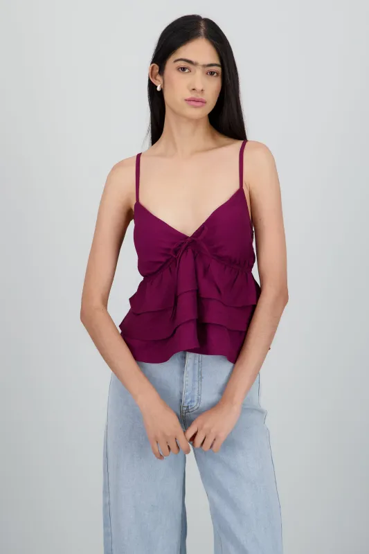 Top tirantes con olanes sold by Shasa