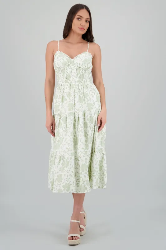 Vestido tirantes maxi estampado flores sold by Shasa