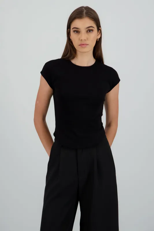 Top manga corta liso sold by Shasa