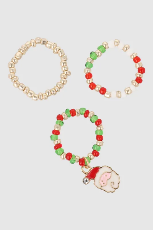 Set 3 anillos navidad sold by Shasa