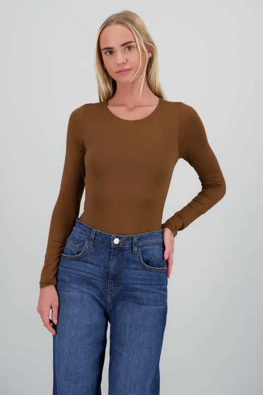 Bodysuit escote redondo cerrado sold by Shasa