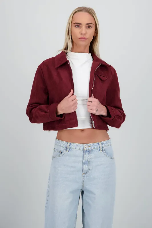 Chamarra lisa lisa cierre sold by Shasa