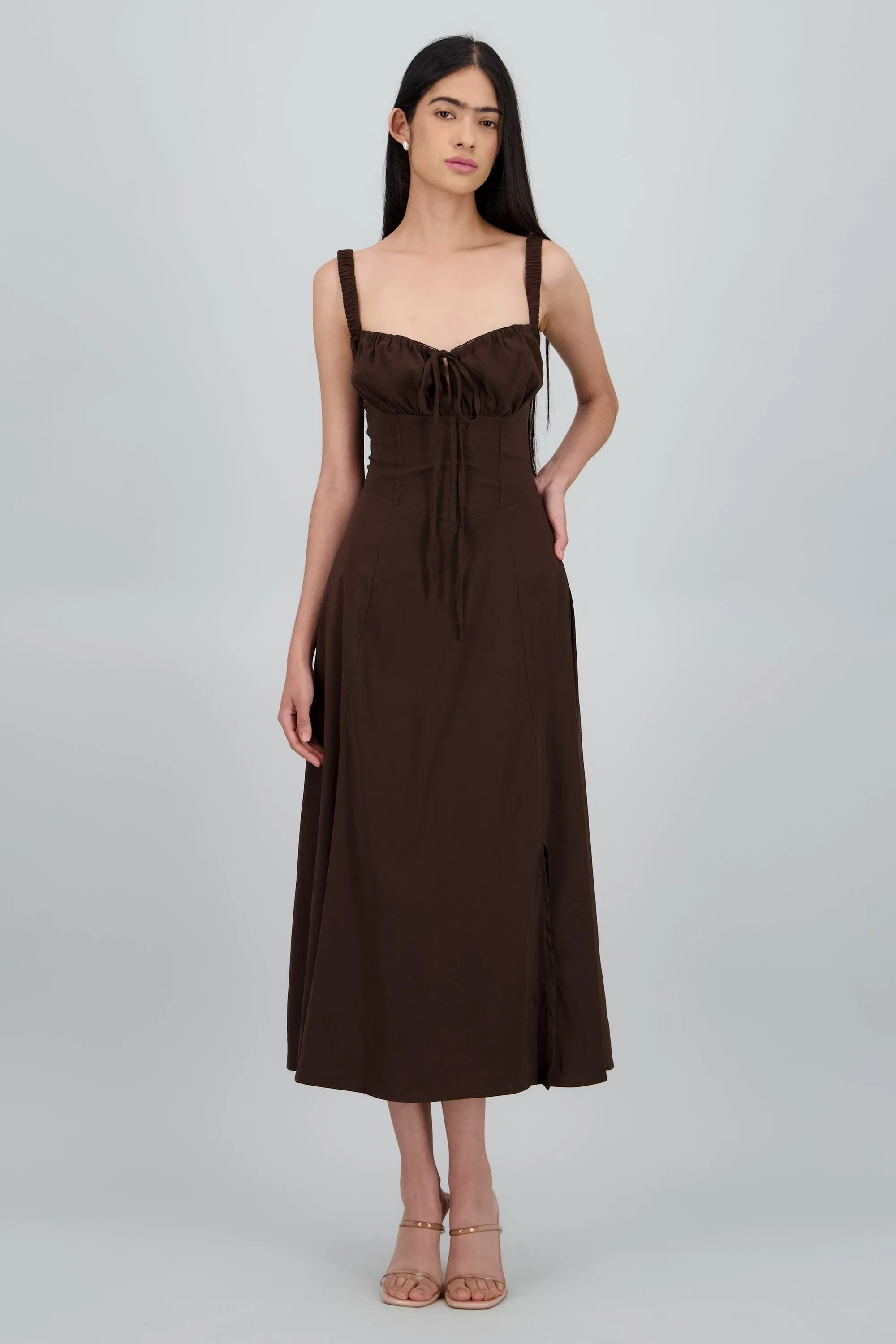 Vestido liso maxi sold by Shasa