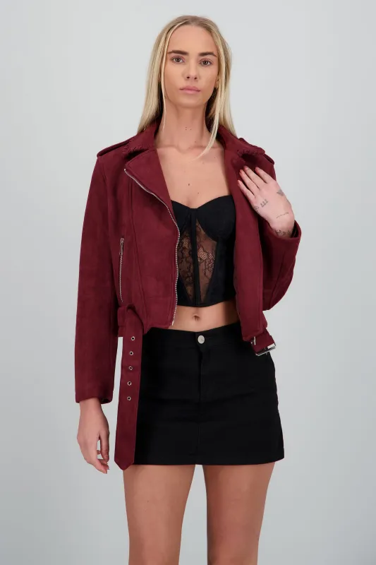 Biker cruzada suede sold by Shasa