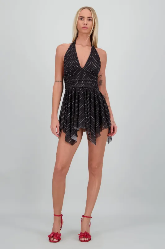 Vestido halter polka dots sold by Shasa