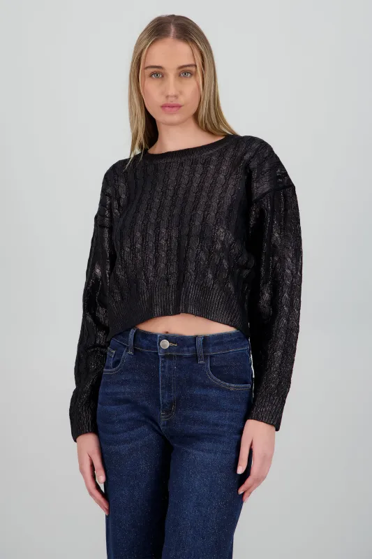 Sueter manga larga trenzado foil sold by Shasa