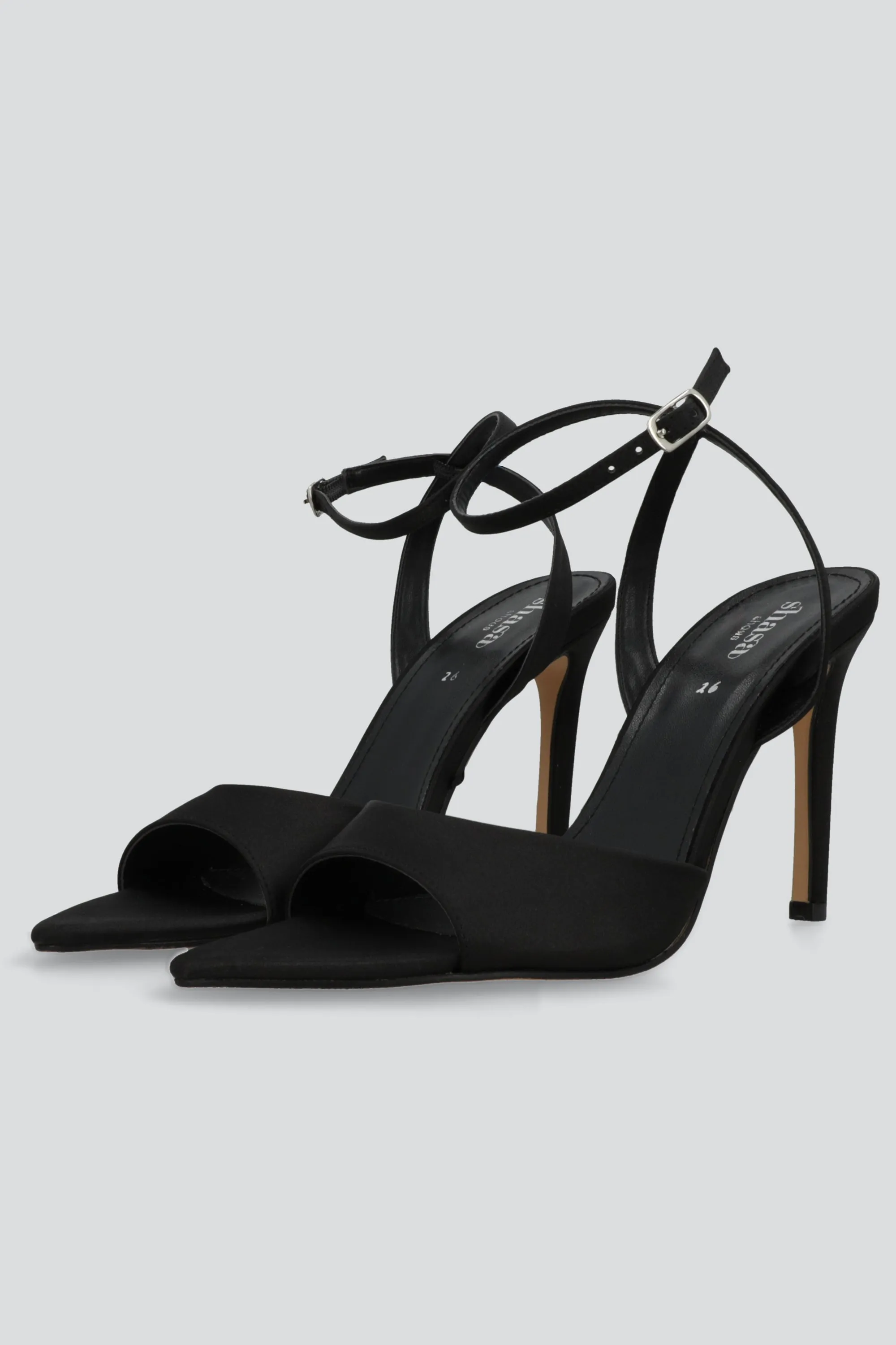 Tacon alto pointy peep toe satin sold by Shasa product image thumbnail 2