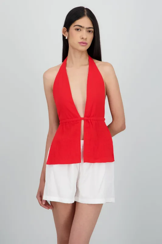 Top amarre espalda descubierta ligero sold by Shasa