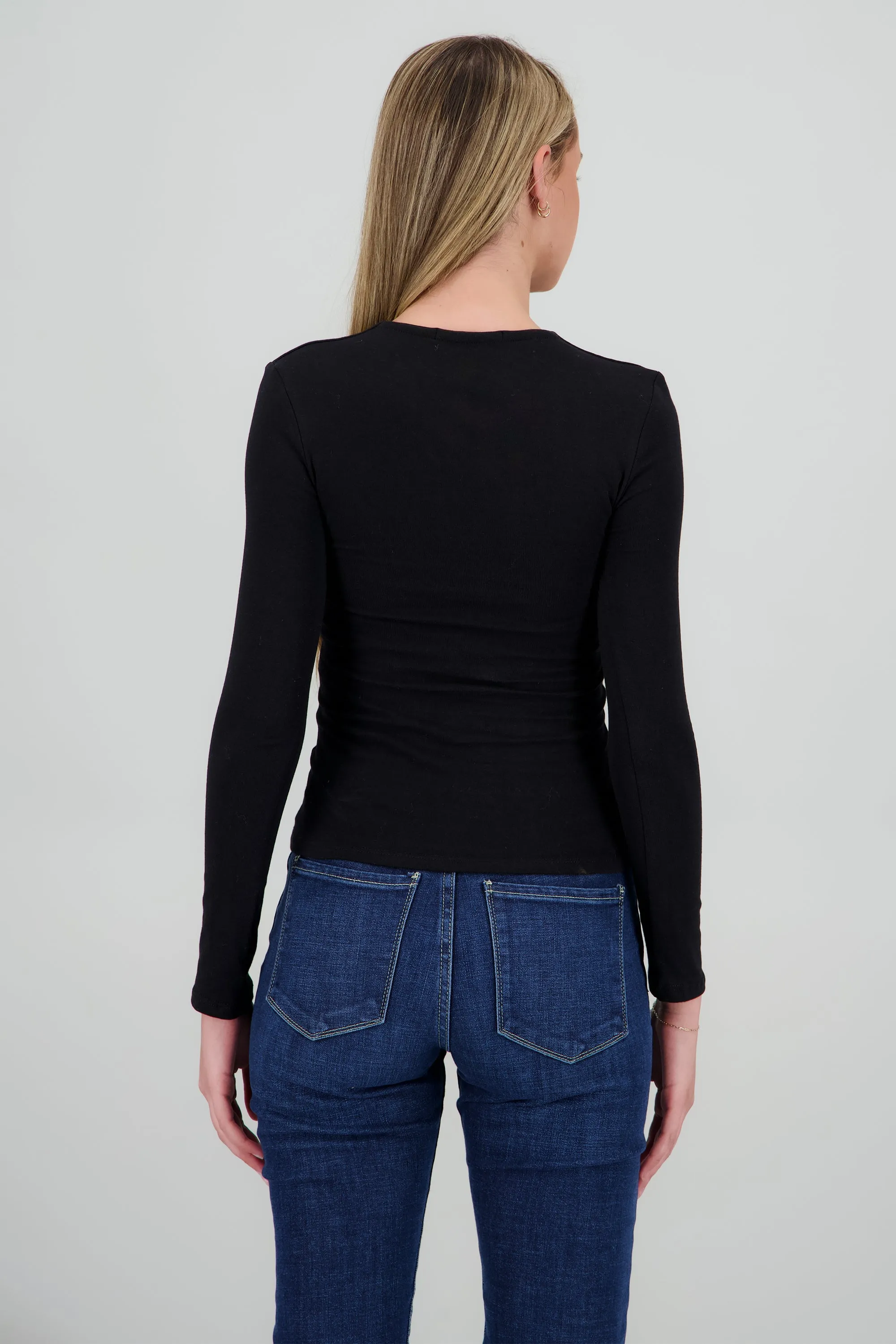 Top manga larga cuello redondo sold by Shasa product image thumbnail 4