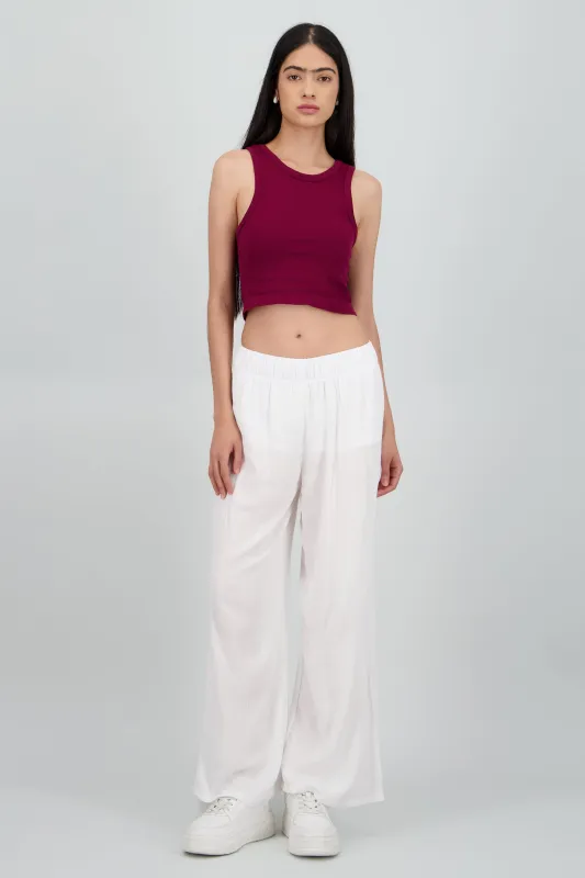 Pantalón Wide Leg Cintura Elástico sold by Shasa
