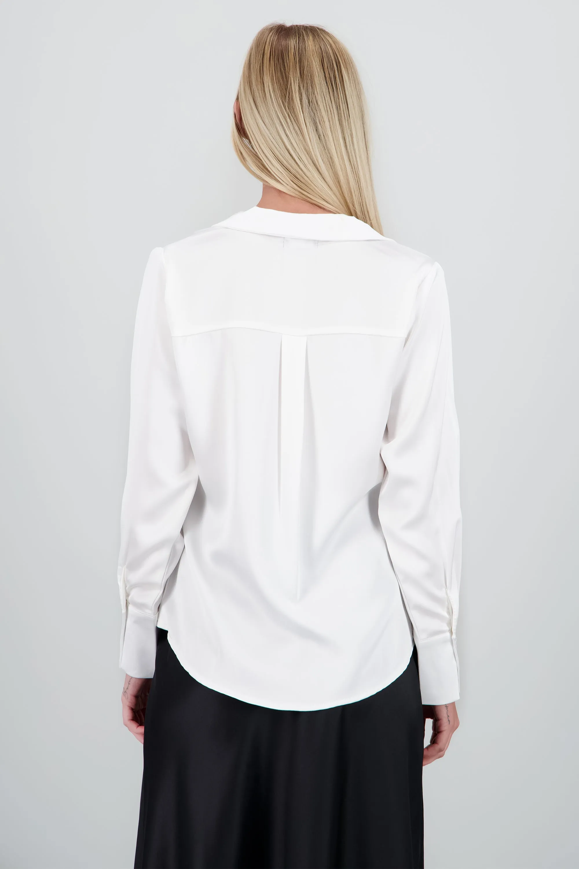 Camisa satin con escote v sold by Shasa product image thumbnail 4