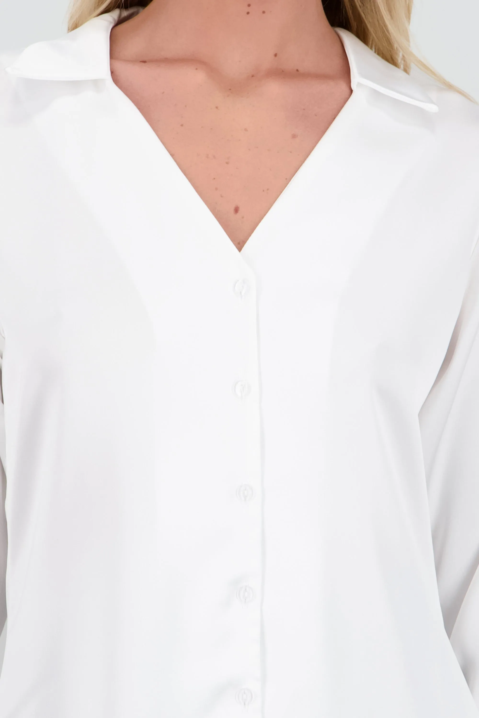 Camisa satin con escote v sold by Shasa product image thumbnail 5