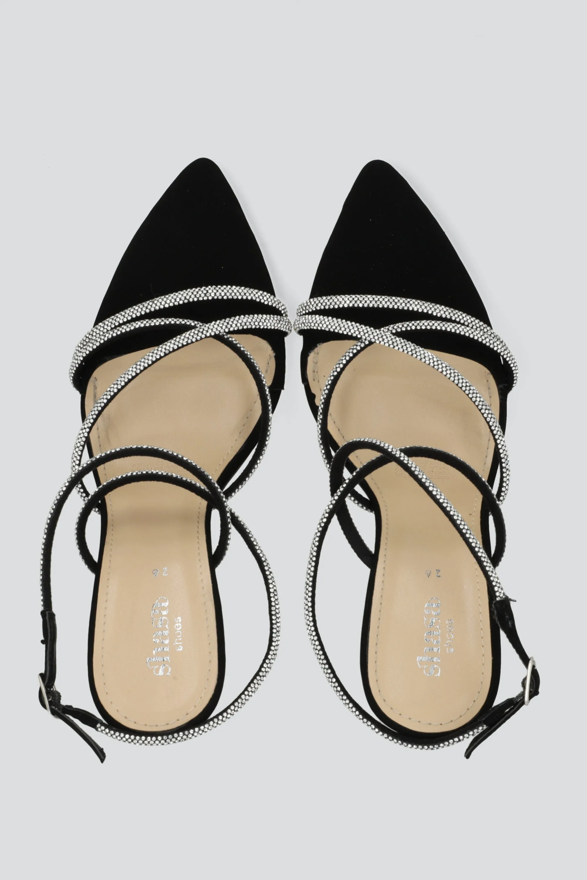 Tacon pointy tiras brillos sold by Shasa product image thumbnail 3