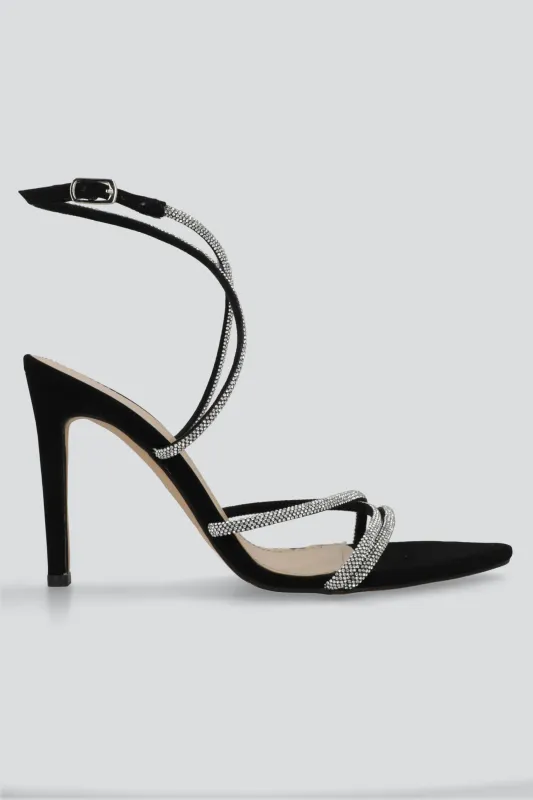 Tacon pointy tiras brillos sold by Shasa