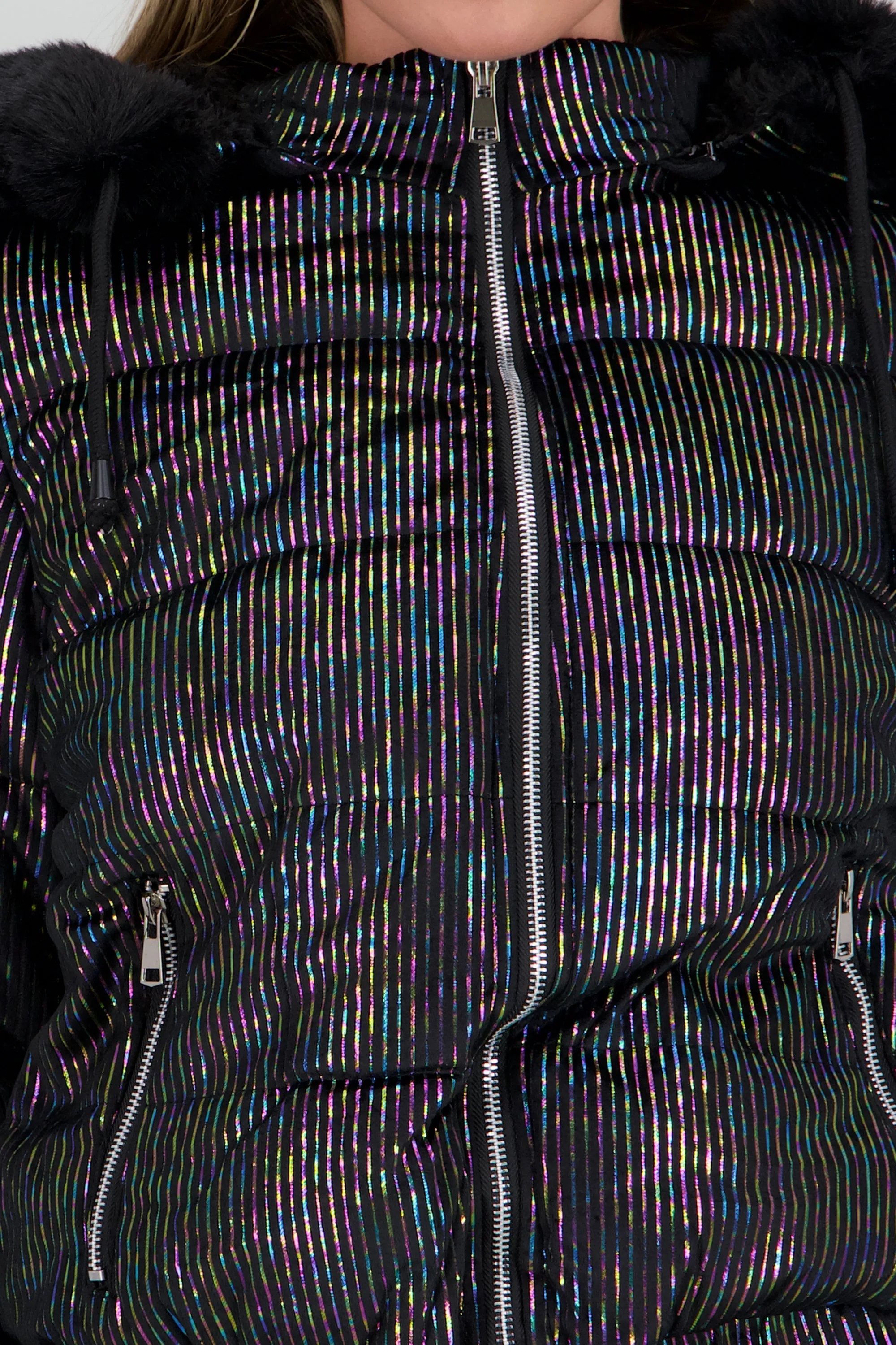 Chamarra puffer gorro con peluche sold by Shasa product image thumbnail 5