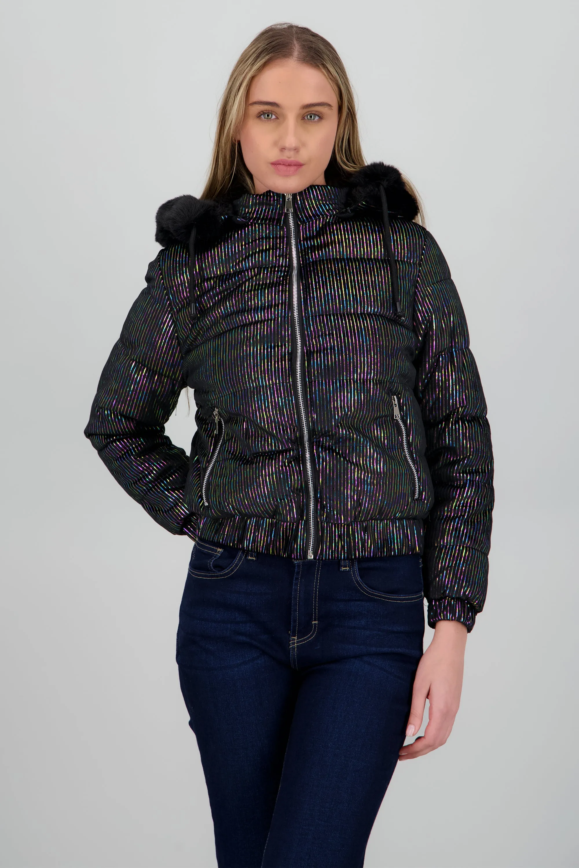 Chamarra puffer gorro con peluche sold by Shasa product image thumbnail 2