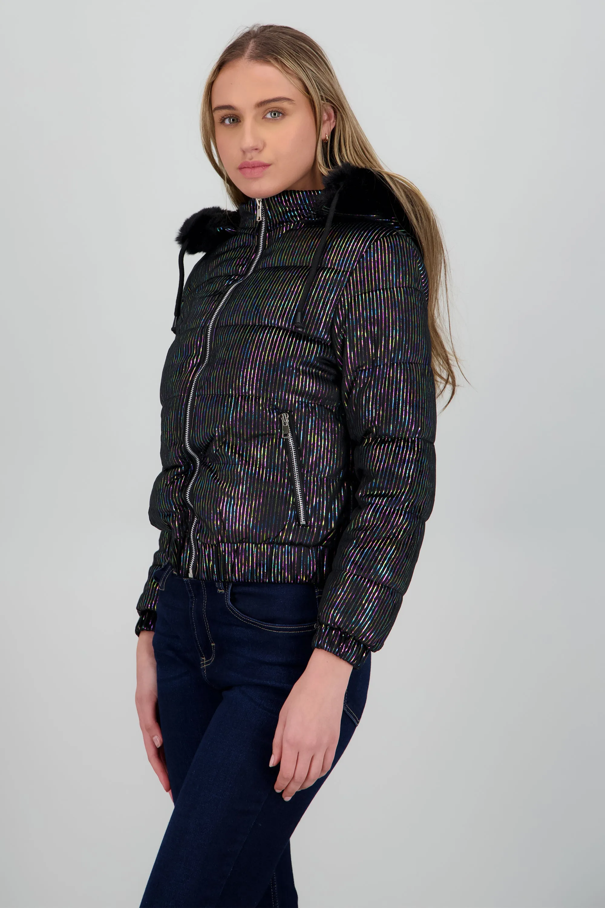 Chamarra puffer gorro con peluche sold by Shasa product image thumbnail 3