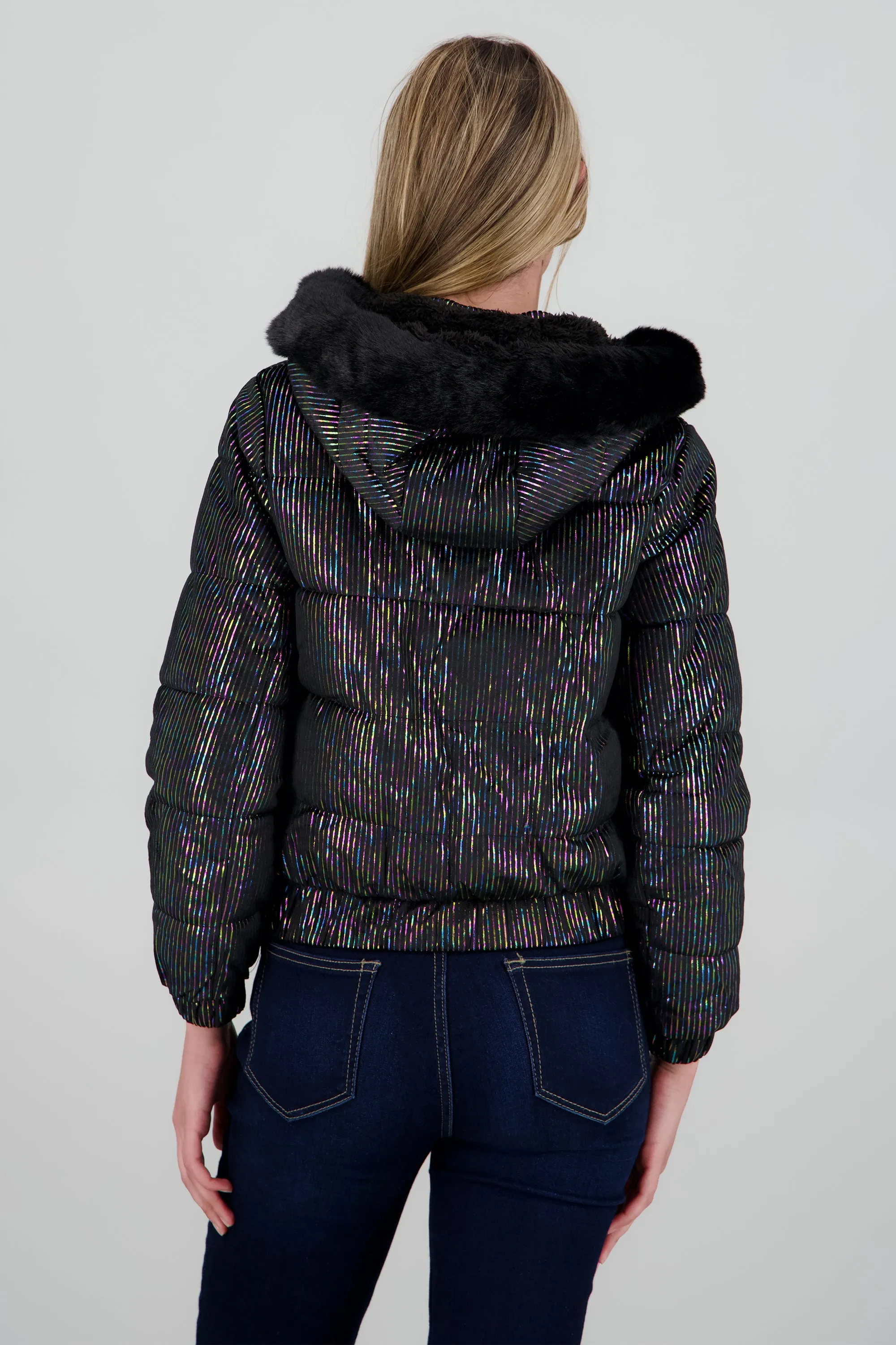 Chamarra puffer gorro con peluche sold by Shasa product image thumbnail 4