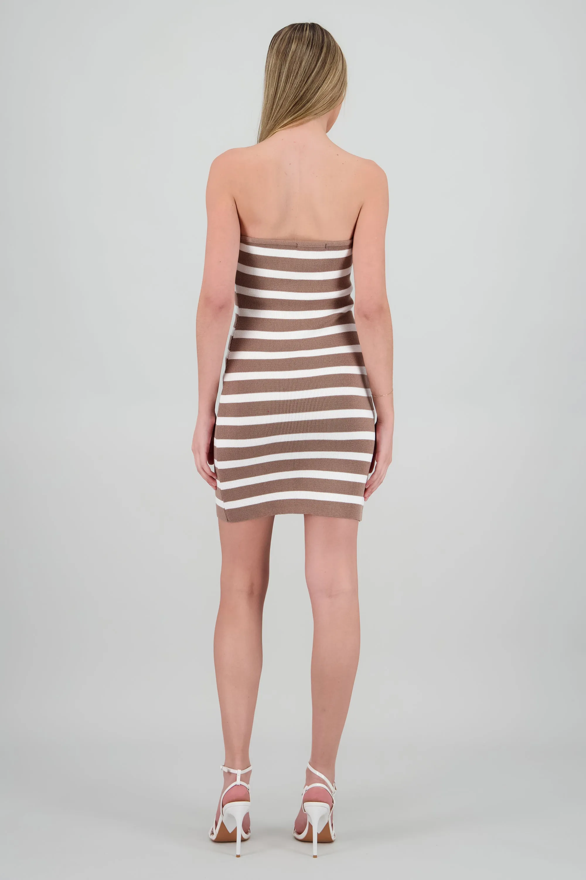 Vestido mini strapless rayas sold by Shasa product image thumbnail 4