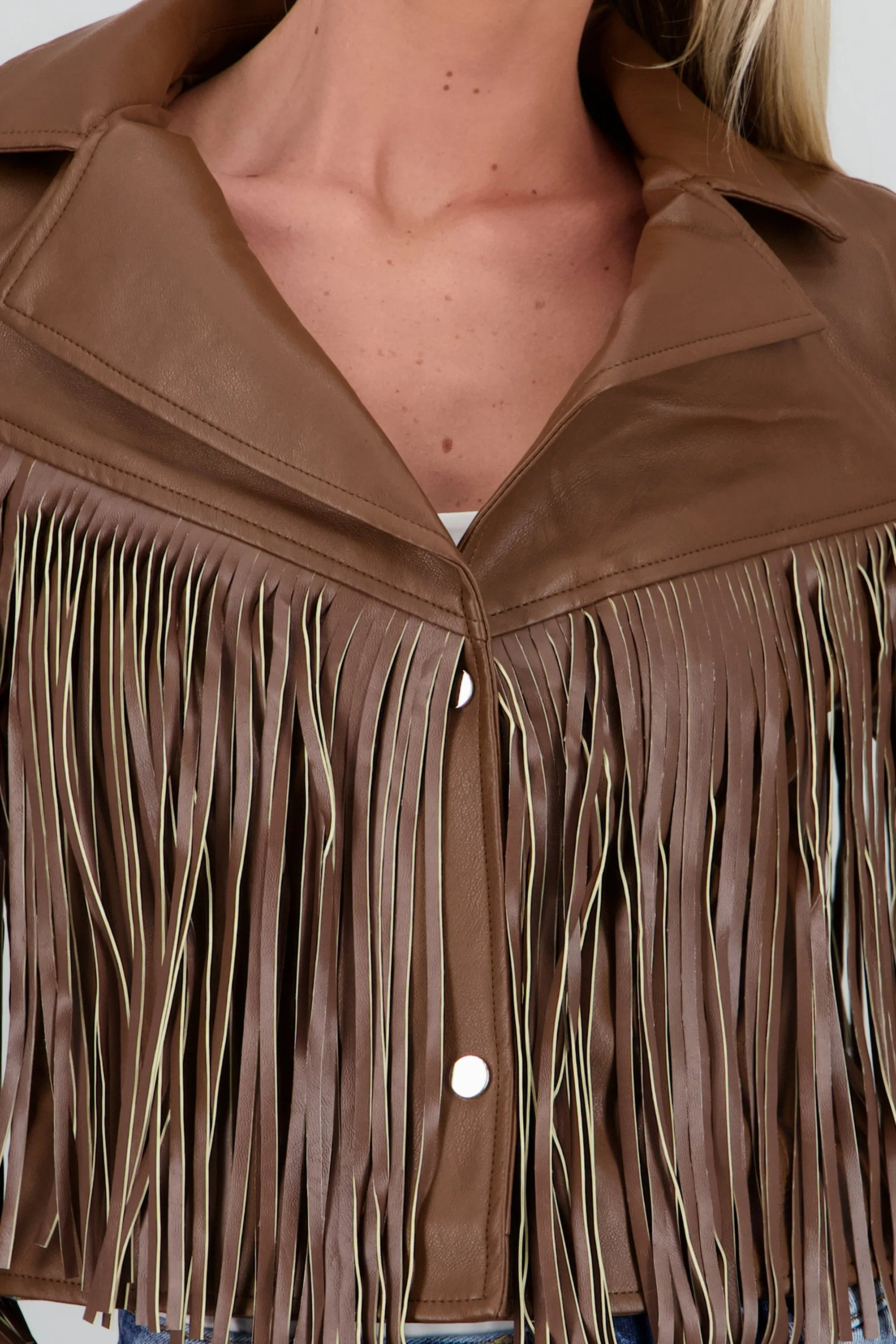 Chamarra fringe PU sold by Shasa product image thumbnail 5