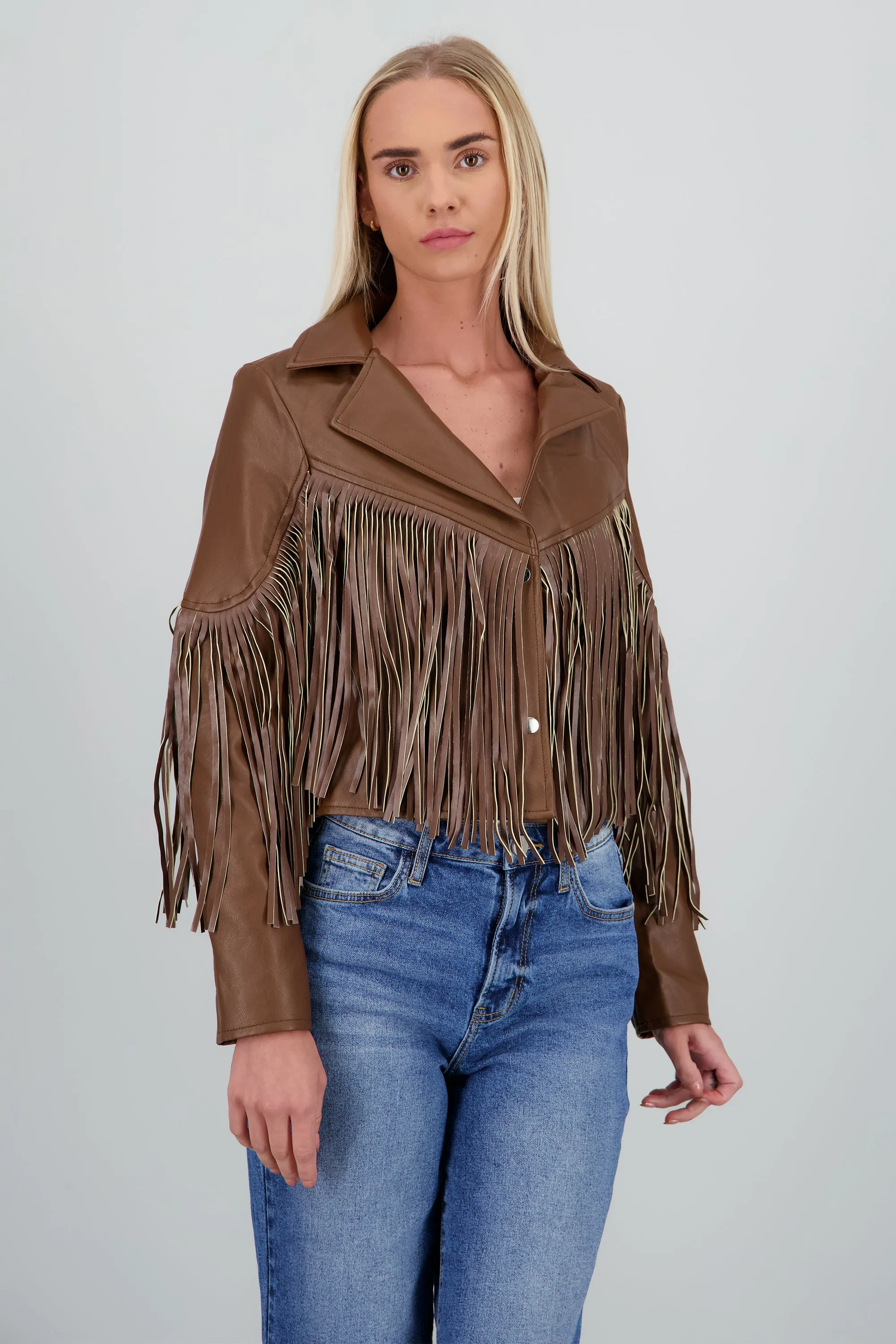 Chamarra fringe PU sold by Shasa product image thumbnail 2