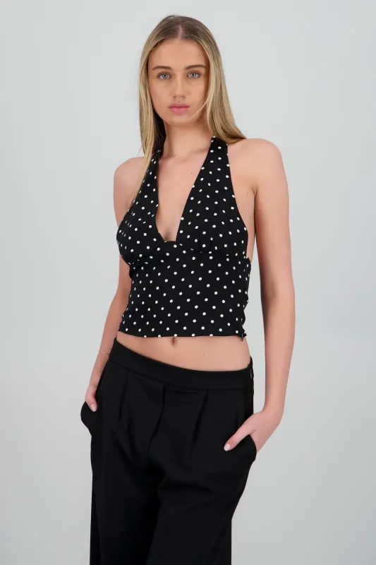 Blusa halter polka dots sold by Shasa