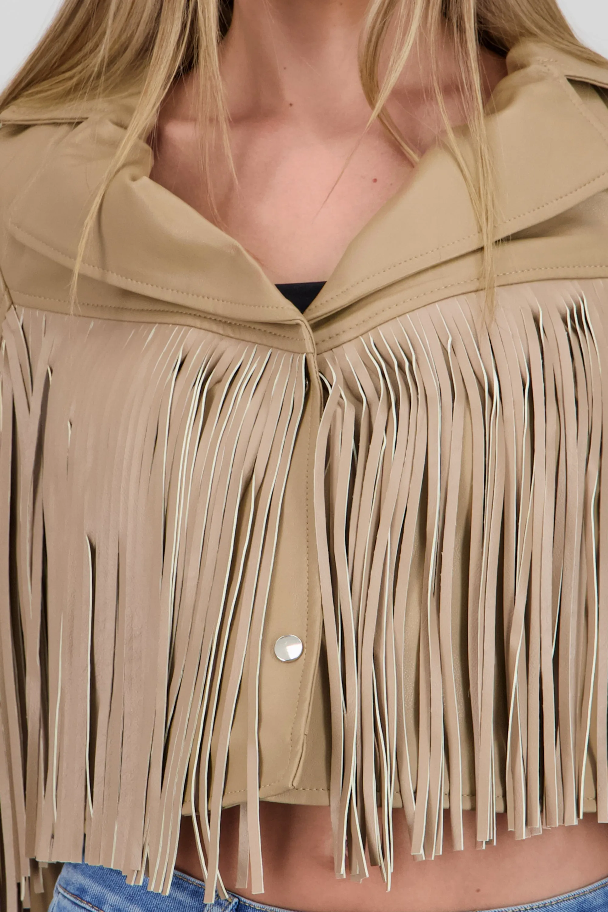 Chamarra fringe PU sold by Shasa product image thumbnail 5