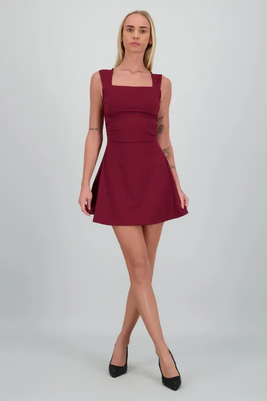 Vestido tirantes detalle frunces sold by Shasa