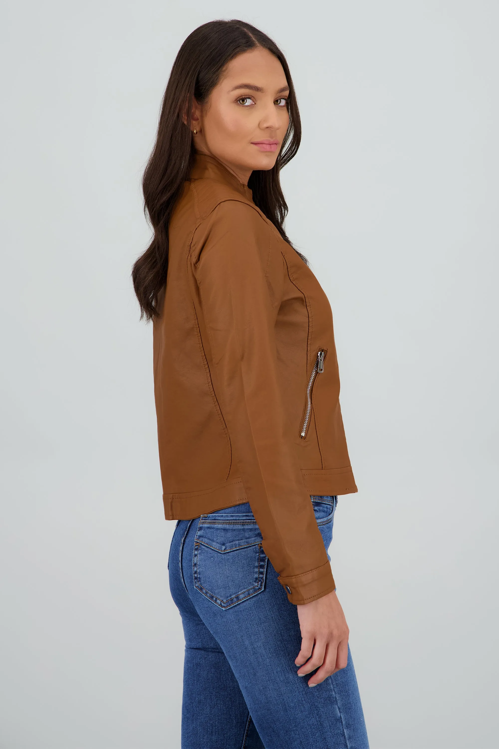 Chamarra corta efecto piel sold by Shasa product image thumbnail 3