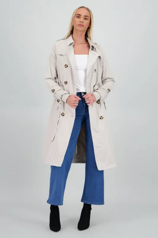 Gabardina maxi lisa sold by Shasa