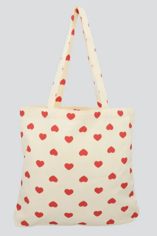 Bolsa tote corazones sold by Shasa
