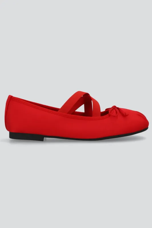 Ballerina satinada elastico cruzado sold by Shasa