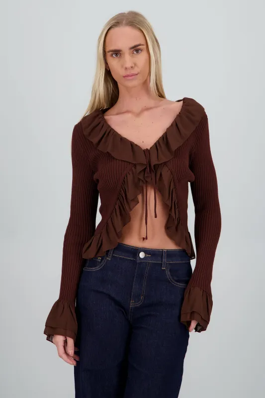 Sueter tejido olanes sold by Shasa