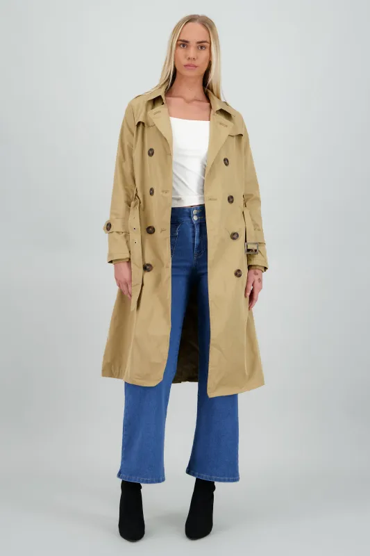 Gabardina maxi lisa sold by Shasa