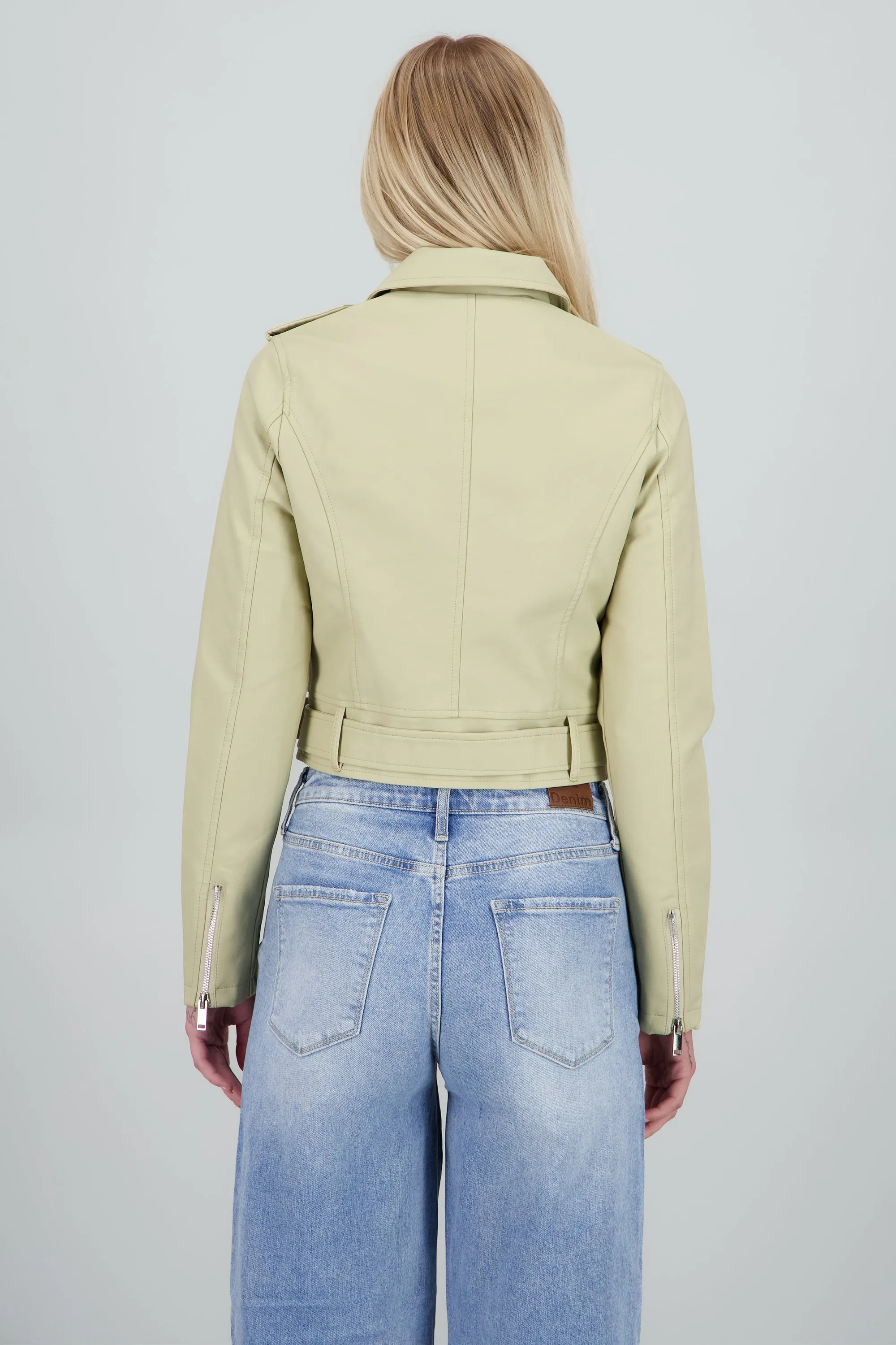 Chamarra Biker Efecto Piel Cierre sold by Shasa product image thumbnail 4