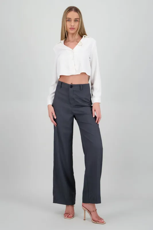 Pantalón recto tiro medio sold by Shasa