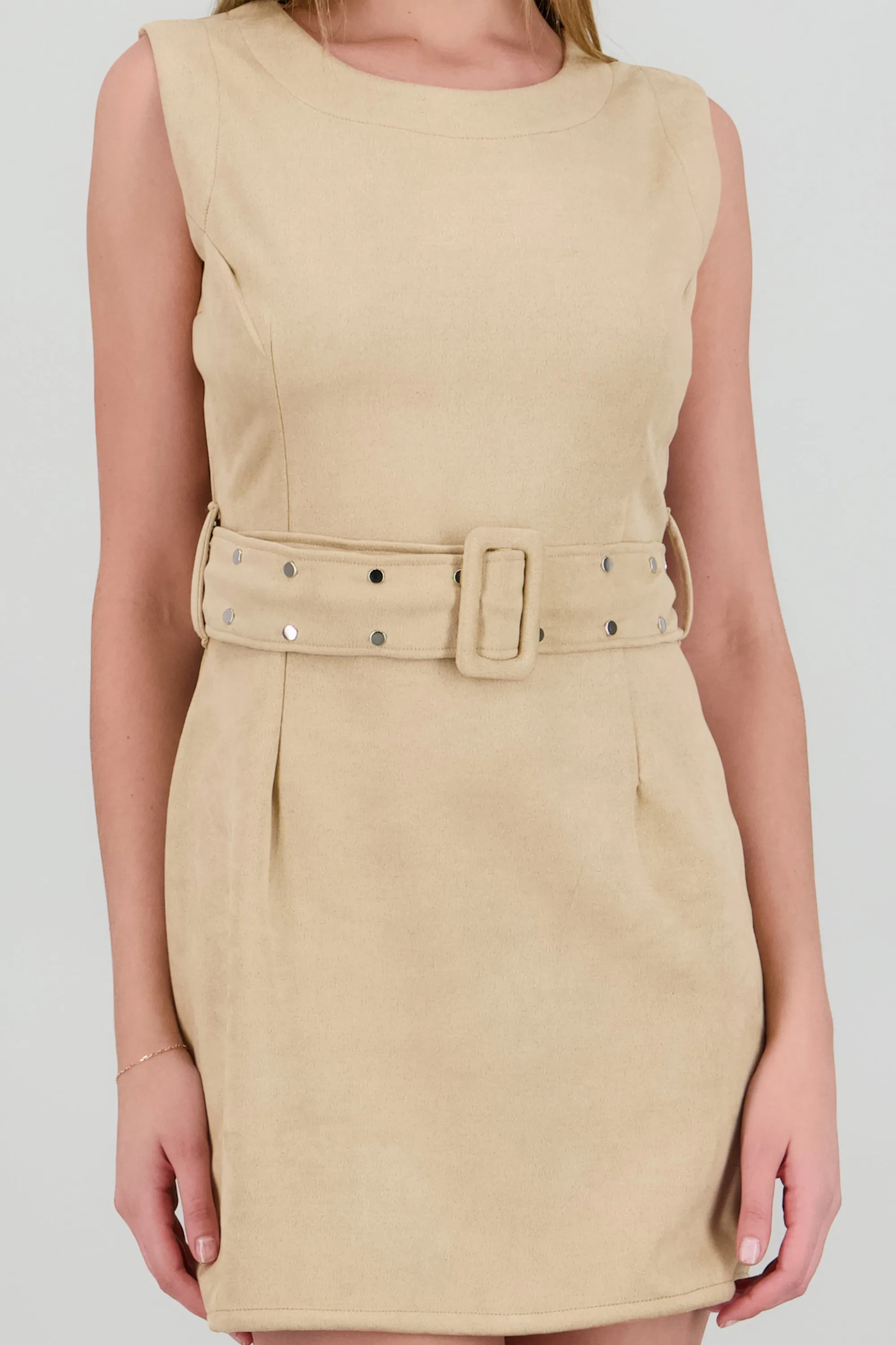 Vestido mini suede detalle cinturon sold by Shasa product image thumbnail 5