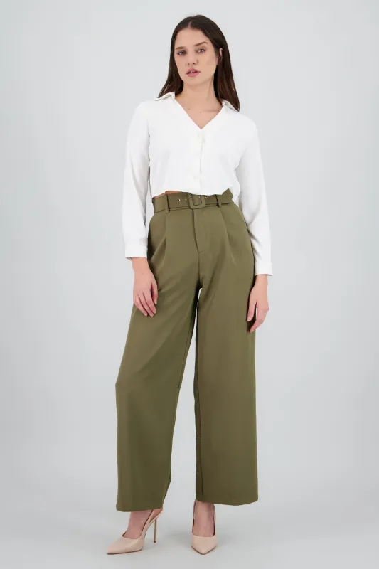 Pantalon Liso Cinturon sold by Shasa