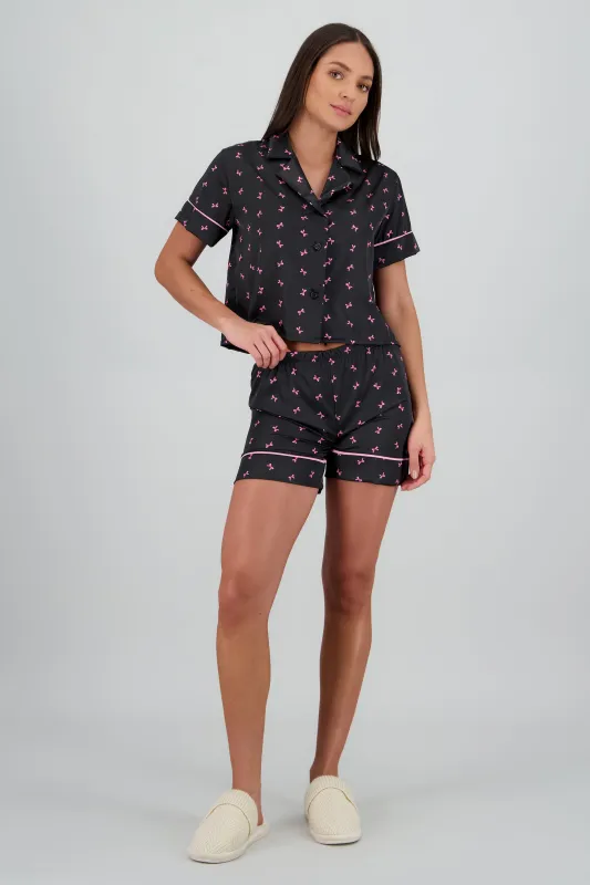 Pijama camisera moños sold by Shasa