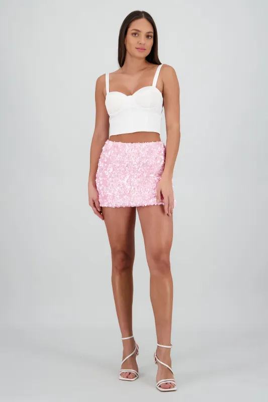 Falda mini lentejuelas sold by Shasa