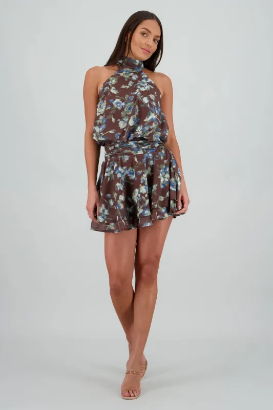 Vestido halter estampado flores sold by Shasa