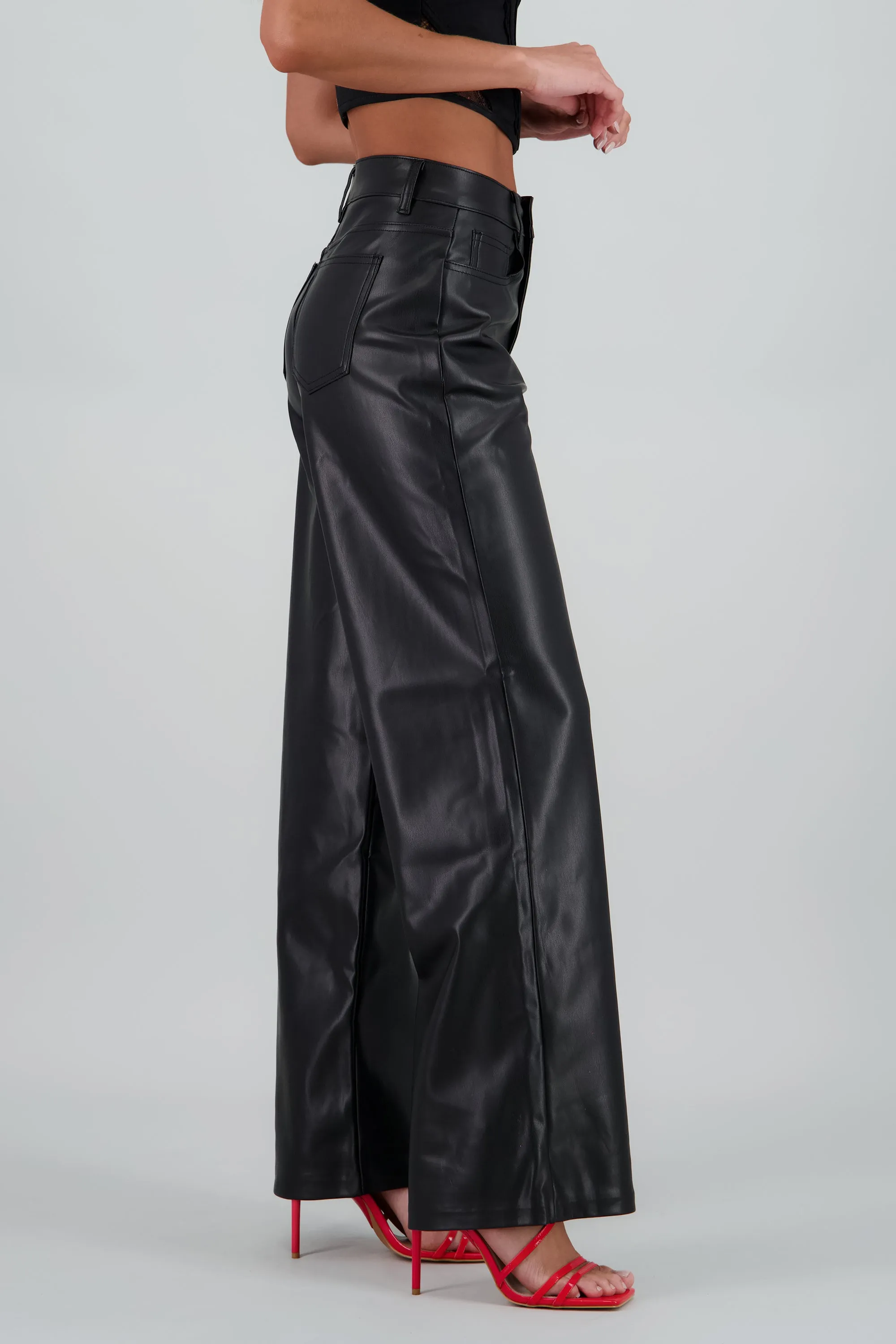 Pantalon amplio liso pu sold by Shasa product image thumbnail 3