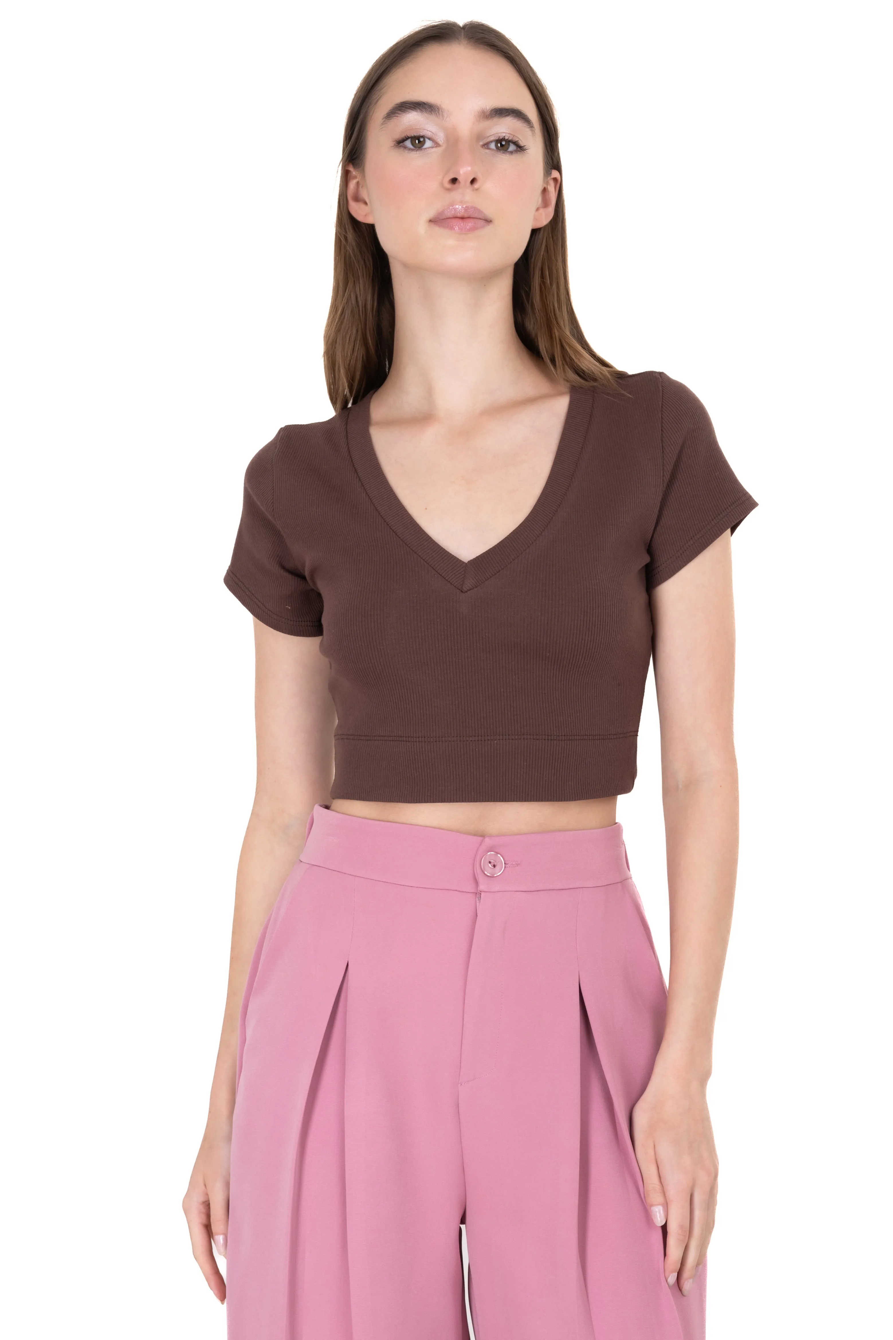 Top acanalado escote v sold by Shasa product image thumbnail 2