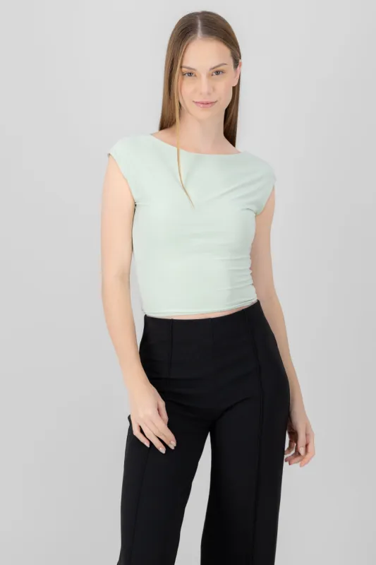 Top espalda descubierta doble tela sold by Shasa