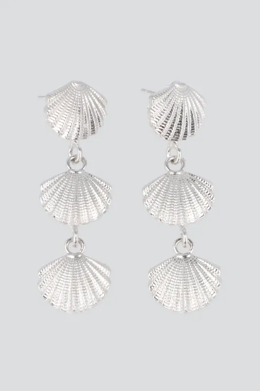 ARETES TRIPLE CONCHA METAL sold by Shasa