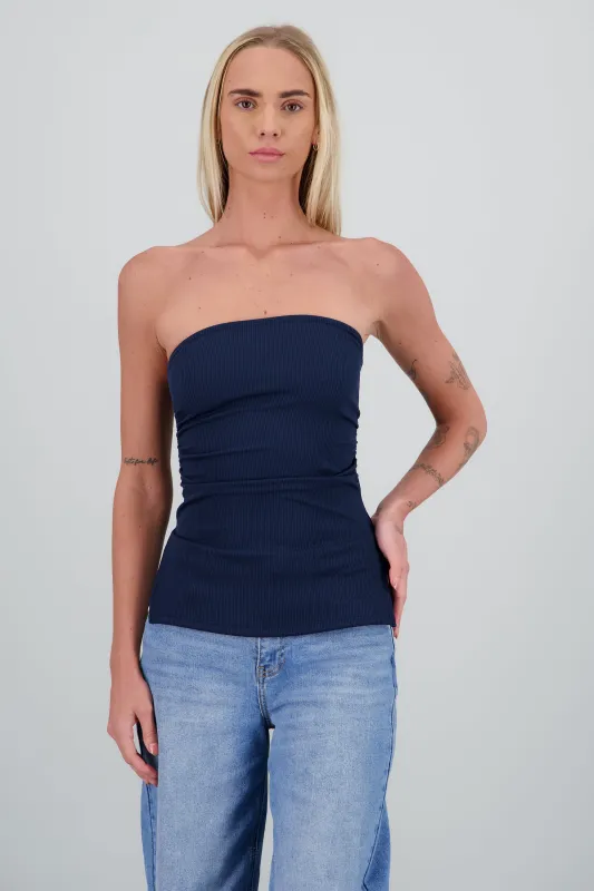 Top strapless rib sold by Shasa