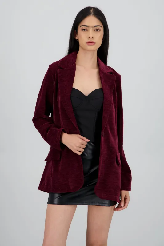 Saco largo terciopelo sold by Shasa