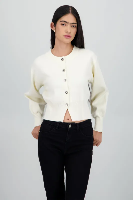 Carsigan liso con botones sold by Shasa