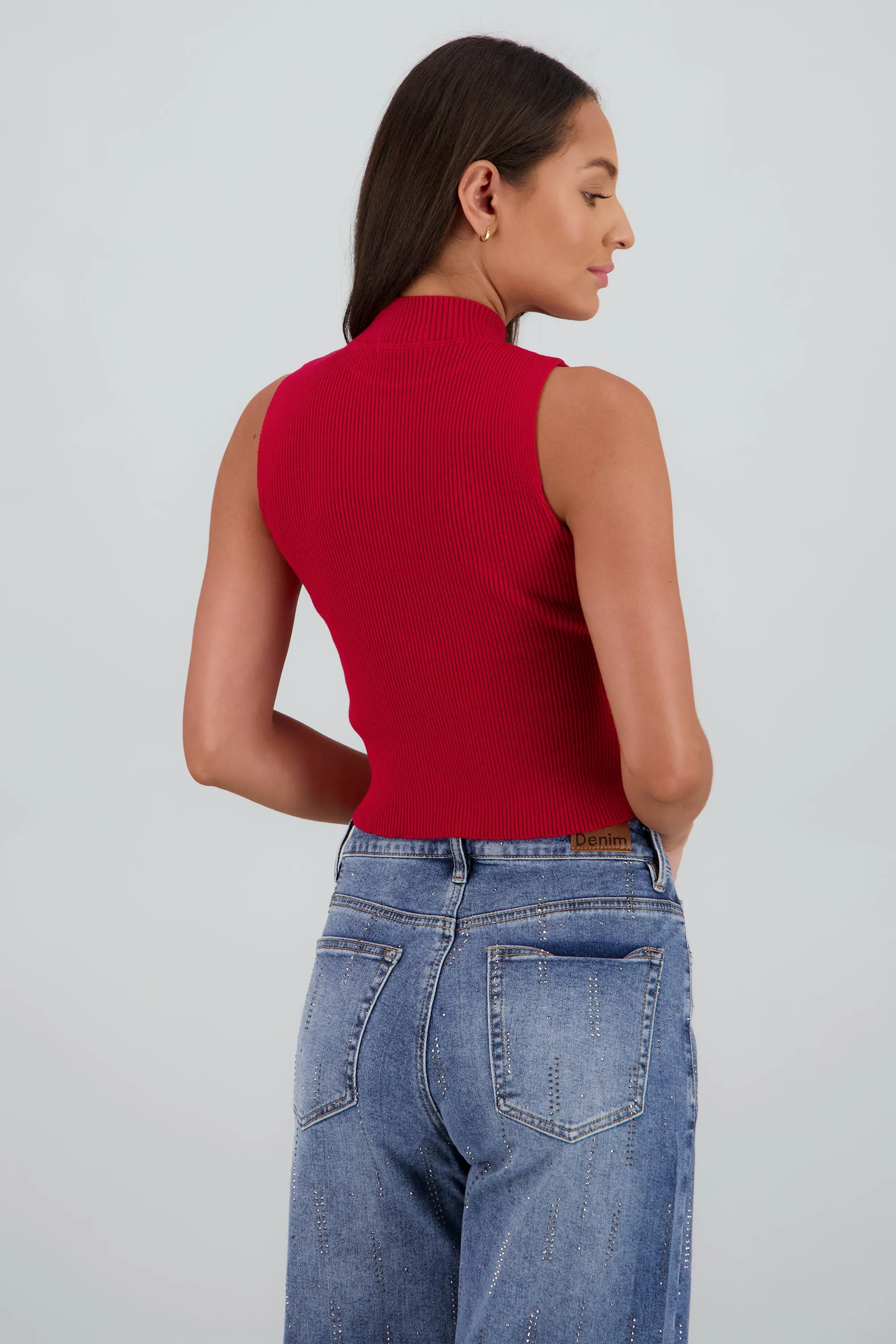 Top tejido sin manga acanalado sold by Shasa product image thumbnail 4